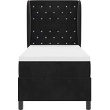  Krevet s opruga kutije s madracem Crna 200 x 80 cm Baršun | shoptok.hr