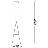Ideal Lux VISEČA SVETILKA 15/50/233 cm GU10 Slike