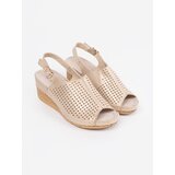 GOODIN Gold wedge sandals | Shoptok.si