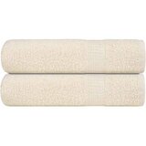 vidaXL Ručnici za ruke FROGN 2 kom. Krem 50x100 cm 360 g/m² - Krema 50 x 100 cm 2 | shoptok.hr