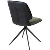 Novel STOL, kovina, tekstil siva, zelena | Shoptok.si