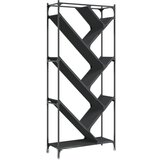  The living store knjižna omara črna 79x30x180 cm inženirski les in kovina - knjižna omara, (21499677) | Shoptok.si