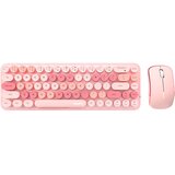 MOFII BREZŽIČNA TIPKOVNICA MIŠKA SET 2.4G ZA PC RAČUNALNIK ROZA, (5000086376) | Shoptok.si