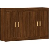 Maison Chic Stenska omarica - Zidna omarica 2 kosa rjavi hrast inženirski les iu175, (22063226) | Shoptok.si