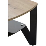 Boxxx klubska miza, črna, barve hrasta | Shoptok.si