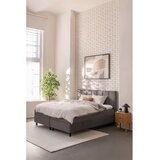 Bonami Selection Siva boxspring postelja s prostorom za shranjevanje 160x200 cm Elva Bold Line – | Shoptok.si