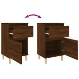 Noćni ormarići 2 kom smeđi hrast 40x35x70 cm | shoptok.hr