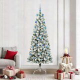  Umjetno božićno drvce s nogom Zelena i bijela 210 cm | shoptok.hr