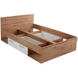 Modern Living Postelja Box, Bela, Barva Hrasta, 140x200 | Shoptok.si