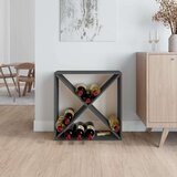 Ormarić za vino sivi 62 x 25 x 62 cm od masivne borovine | shoptok.hr