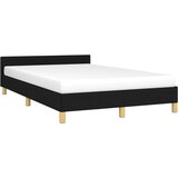  Okvir kreveta bez madraca crni 120x190 cm od tkanine | shoptok.hr