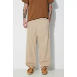 Carhartt WIP Pamučne hlače Calder Pant boja: bež, chinos kroj, I033128.G1GD