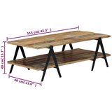  Stolić za kavu od masivnog obnovljenog drva 115 x 60 x 40 cm | Eponuda.com