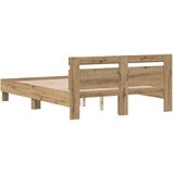  Krevetna konstrukcija Umjetnički hrast 160 x 200 cm | shoptok.hr