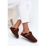 Boto Women's slippers with fleece type lamb Brown Lorivine | Shoptok.si