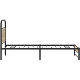  Okvir kreveta bez madraca dimljena boja hrasta 90x200 cm drveni | shoptok.hr