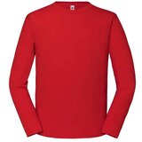 Fruit Of The Loom Iconic 195 Ringspun Premium Men's Red T-shirt Cene