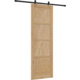 Klizna vrata s opremom 78x232 cm čvrsto borovo drvo | shoptok.hr