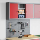  Set ormara za alate 3 pcs Crvena Čelik s prahom premazan | shoptok.hr