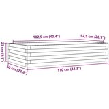 Vrtna sadilica 110x60x23 cm od masivnog drva duglazije | shoptok.hr