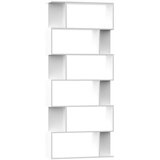 vidaXL Knjižna omara/paravan bela 80x24x192 cm iverna plošča, (20622531) | Shoptok.si