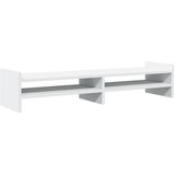  Stalak za monitor bijeli 100x27x20 cm od konstruiranog drva | shoptok.hr