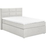 CARRYHOME POSTELJA BOXSPRING 140 cm x 200 cm , tekstil sivobela Cene