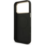 Guess maskica za IPHONE 17 Pro kompatibilna s MagSafe (4G PU s trokutastim logotipom) zlatno-crna | Shoptok.si