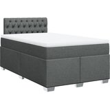  Krevet box spring s madracem tamnosivi 120 x 190 cm tkanina | shoptok.hr