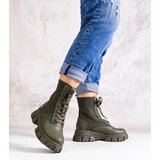 Gemre Green ankle boots with elastic upper Zogba | shoptok.hr