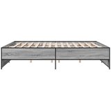  Okvir za krevet boja hrasta 200x200cm konstruirano drvo i metal | Eponuda.com