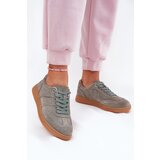 EVENTO Women'S Low Suede Sneakers Green Paliana | shoptok.hr