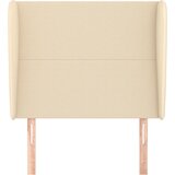  Uzglavlje s ušima krem 103x23x118/128 cm od tkanine | shoptok.hr
