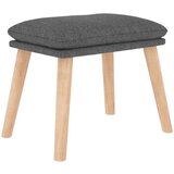  Stol za sproščanje s stolčkom svetlo sivo blago, (20821702) | Shoptok.si