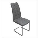 Trpezarijska stolica DC865 noge hrom/tamno siva 590x430x1040 mm ( 779-074 )