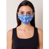 Fashion Hunters reusable blue mask with colorful patterns Cene'.'