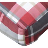  Jastuk za palete crveni karirani 80 x 40 x 12 cm od tkanine | shoptok.hr