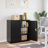 vidaXL arhivska omara črna 90x40x90 cm jeklo | Shoptok.si