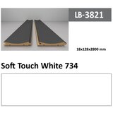 AGT profil Zidni MDF LB-3821 Soft Touch White (734) 2800x128x18mm ( 026-046 ) | ePonuda.com