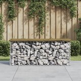 vidaXL Vrtna gabionska klop 103x31,5x42 cm impregnirana borovina Cene