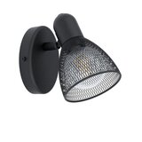 Eglo Carovigno reflektor/1, e14, crni/čelik | shoptok.hr