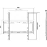 Equip (650310) stenska konzola, črna | Shoptok.si
