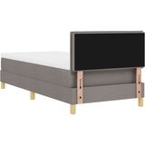  Postelja s škatlastim dnom z vzmetnico Taupe 100x200 cm Tkanina, (22082836) | Shoptok.si
