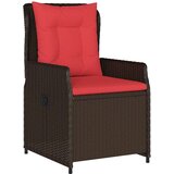 vidaXL Vrtni set za objed 5 pcs Smeđa Poli ratan | shoptok.hr