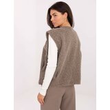RUE PARIS Vest-IT-KZ-FL9622.29P-dark beige u