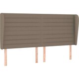  Vzglavje z ušesi taupe 203x23x118/128 cm blago, (20935984) | Shoptok.si