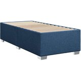 vidaXL Box spring postelja z vzmetnico modra 80x200 cm blago | Shoptok.si
