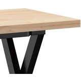  Stolić za kavu X-oblika 110x40x45,5 cm od borovine i čelik | shoptok.hr