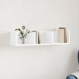  The Living Store Stenska omarica bela 75x18x16,5 cm inženirski les - Stenska Omarica, (21554359) | Shoptok.si