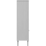  Regal za knjige SENJA izgled ratana bijeli 90x35x130cm borovina | shoptok.hr